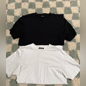 TALENTLESS bundle of TWO men’s short sleeve stretch comfort shirts cotton small